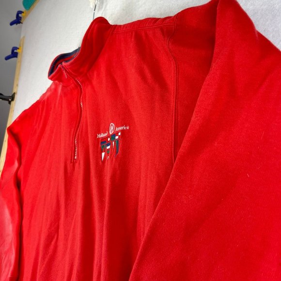 Vintage HOLLAND AMERICAN Cruise Line Unisex L Embroidered Nautical Sweatshirt - Picture 3 of 13